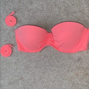 Coral bathing suit top